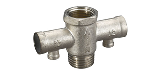 Double Head Safety Valve Nickel Plated