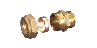 Male Straight Compression Fittings