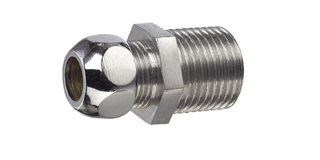 Straight Connector Male Chrome Plated