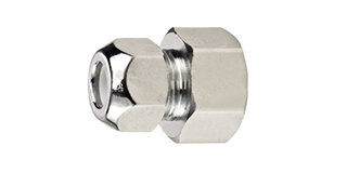 Straight Connector Female Chrome Plated
